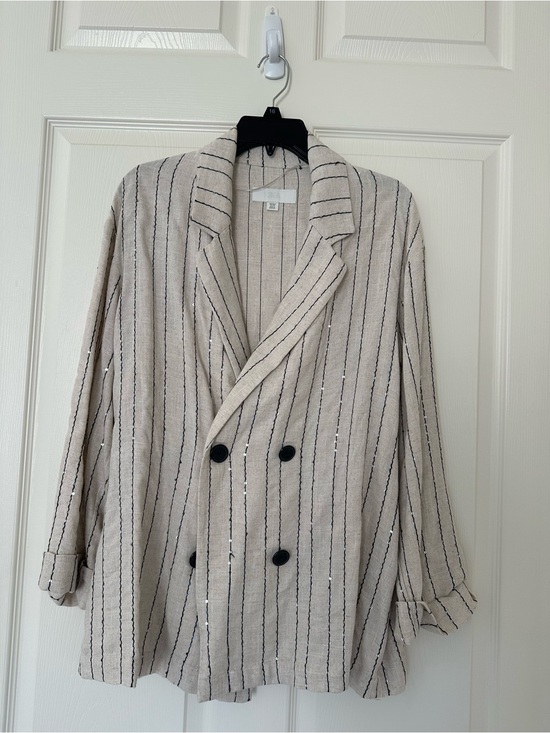 Jackets & Blazers - Zara linen blazer with sequence Size s